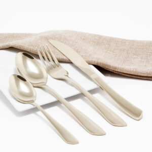 Cubiertos C02-WEN Champagne Set 4pz (Acero Inoxidable)