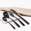 Cubiertos C03-NAN Negro Set 4pz (Acero Inoxidable)