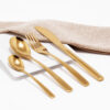 Cubiertos C03-NAN Oro Set 4pz (Acero Inoxidable)