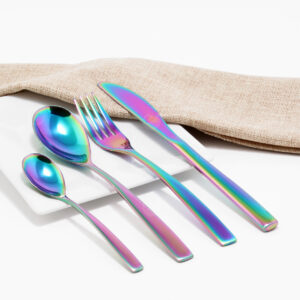 Cubiertos C03-NAN Tornasol Set 4pz (Acero Inoxidable)