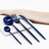 Cubiertos C04-XIA Azul Set 4pz (Acero Inoxidable)