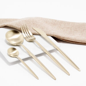 Cubiertos C04-XIA Champagne Set 4pz (Acero Inoxidable)