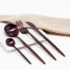 Cubiertos C04-XIA Ciruela Set 4pz (Acero Inoxidable)