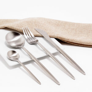 Cubiertos C04-XIA Plata Set 4pz (Acero Inoxidable)