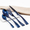 Cubiertos C05-SUZ Azul Set 4pz (Acero Inoxidable)