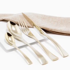 Cubiertos C05-SUZ Champagne Set 4pz (Acero Inoxidable)