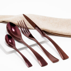 Cubiertos C05-SUZ Ciruela Set 4pz (Acero Inoxidable)