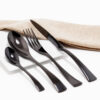 Cubiertos C05-SUZ Negro Set 4pz (Acero Inoxidable)