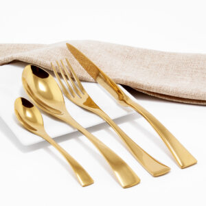 Cubiertos C05-SUZ Oro Set 4pz (Acero Inoxidable)