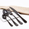 Cubiertos C06-HON Negro Set 4pz (Acero Inoxidable)