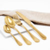 Cubiertos C06-HON Oro Set 4pz (Acero Inoxidable)