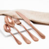 Cubiertos C06-HON Rosa Oro Set 4pz (Acero Inoxidable)