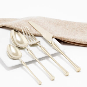 Cubiertos C08-WUX Champagne Set 4pz (Acero Inoxidable)