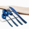 Cubiertos C09-PEK Azul Set 4pz (Acero Inoxidable)