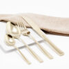 Cubiertos C09-PEK Champagne Set 4pz (Acero Inoxidable)