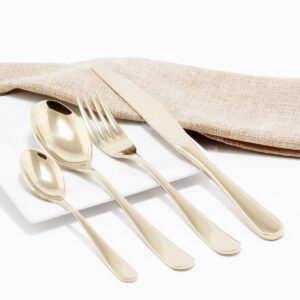 Cubiertos C11-MAC Champagne Set 4pz (Acero Inoxidable)