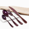 Cubiertos C11-MAC Ciruela Set 4pz (Acero Inoxidable)