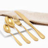 Cubiertos C11-MAC Oro Set 4pz (Acero Inoxidable)