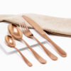 Cubiertos C11-MAC Rosa Oro Set 4pz (Acero Inoxidable)