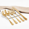 Cubiertos C13-FOS Oro Set 5pz (Acero Inoxidable)