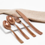 Cubiertos C14-CRA Rosa Oro Set 4pz (Acero Inoxidable)