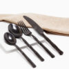Cubiertos C15-TAI Negro Set 4pz (Acero Inoxidable)