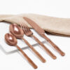 Cubiertos C15-TAI Rosa Oro Set 4pz (Acero Inoxidable)