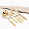Cubiertos C17-LEZ Oro Set 5pz (Acero Inoxidable)