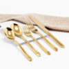 Cubiertos C21-CAI Oro Set 5pz (Acero Inoxidable)