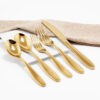 Cubiertos C23-BAO Oro Set 5pz (Acero Inoxidable)