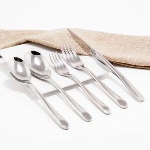Cubiertos C24-KAR Plata Set 5pz (Acero Inoxidable)