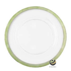 Plato Base P169-FIL Verde 33 cm. (Acrílico)