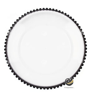 Plato Base P170-PER Negro 33 cm. (Acrílico)