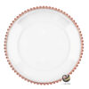 Plato Base P170-PER Rosa Oro 33 cm. (Acrílico)