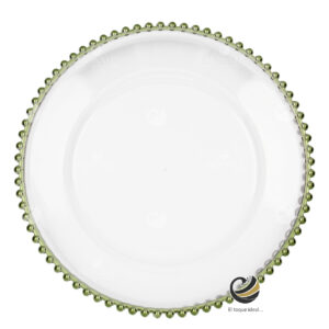 Plato Base P170-PER Verde 33 cm. (Acrílico)