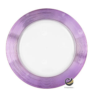 Plato Base P171-SNA Lila 33 cm. (Acrílico)