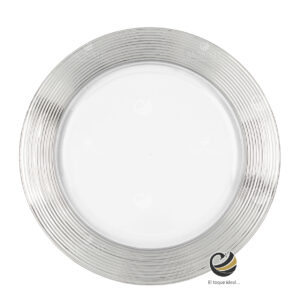 Plato Base P171-SNA Plata 33 cm. (Acrílico)
