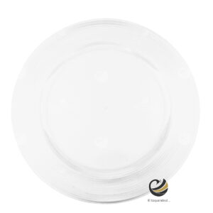 Plato Base P171-SNA Transparente 33 cm. (Acrílico)
