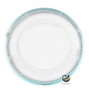 Plato Base P172-BOL Azul Tiffany 33 cm. (Acrílico)
