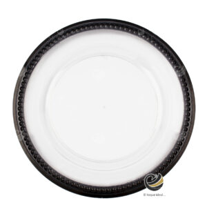 Plato Base P172-BOL Negro 33 cm. (Acrílico)
