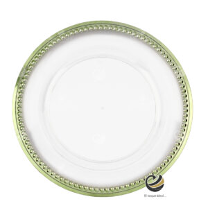 Plato Base P172-BOL Verde 33 cm. (Acrílico)