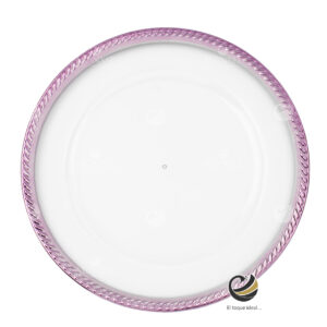 Plato Base P173-TRE Lila 33 cm. (Acrílico)