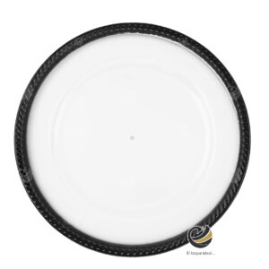 Plato Base P173-TRE Negro 33 cm. (Acrílico)