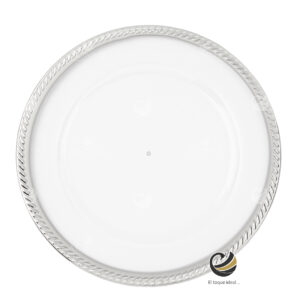 Plato Base P173-TRE Plata 33 cm. (Acrílico)