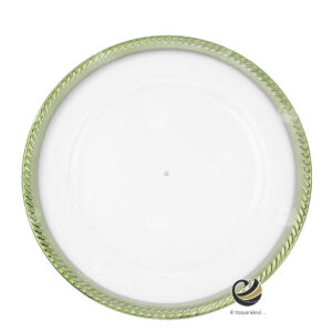 Plato Base P173-TRE Verde 33 cm. (Acrílico)