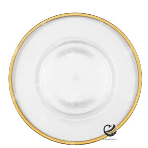 Plato Base P183-FIL Oro 33 cm. (Acrílico)