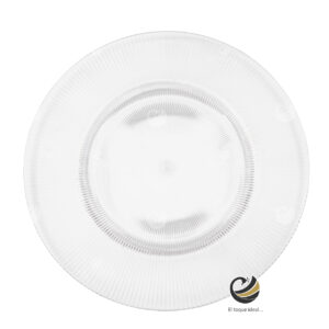 Plato Base P183-FIL Transparente 33 cm. (Acrílico)