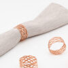 Anillos A28-ENR Rosa Oro (Acero Inoxidable)