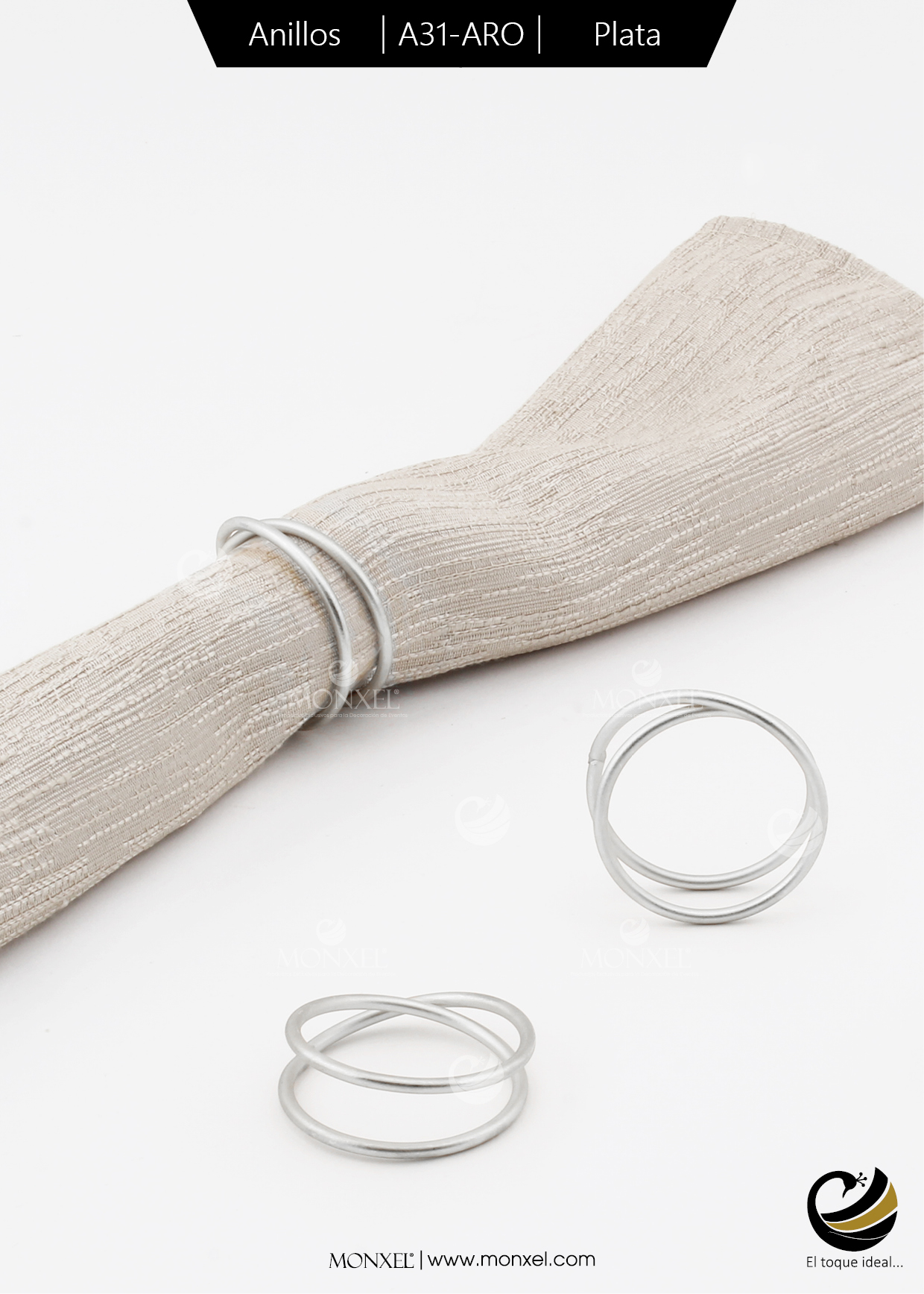 Anillos A31-ARO Plata (Acero Inoxidable)