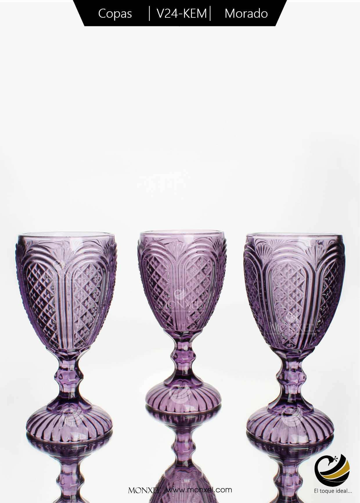 Copas V24-KEM Morado (Cristal)